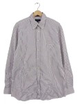 Vorschaubild 1 von Herren Business Hemd Gestreift Lila Gr. 52 L Baumwolle