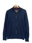 Vorschaubild 1 von Herren Sweatjacke Blau Gr. 48 M Baumwolle Reißverschluss