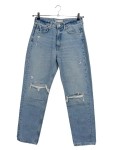 Vorschaubild 1 von Damen Jeans Straight Leg Destroyed Blau Gr. 34 W26 XS