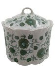 Vorschaubild 1 von Classic Rose Deckelvase Vase Porzellan Weiß Blumenmuster 15cm