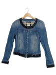 Vorschaubild 1 von Damen Jeansjacke Blau Gr. 36 S Pailletten Casual