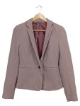 Vorschaubild 1 von Damen Blazer Lila Strukturmuster Knopf Elegant Gr. 36