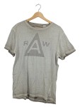 Vorschaubild 1 von T-Shirt Herren Grau Logo-Print Casual Gr. 40 L
