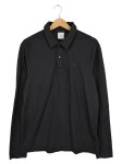 Vorschaubild 1 von Herren Poloshirt Langarm Schwarz Gr. 48 M Klassisch