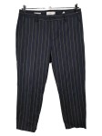 Vorschaubild 1 von Damen Anzughose Blau Gold Gestreift Gr. 40 W31 Business