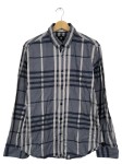 Vorschaubild 1 von Herren Freizeithemd Hemd Kariert Blau Grau Gr. 50 L Casual Baumwolle