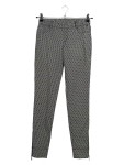 Vorschaubild 1 von Damen Stoffhose Zickzackmuster Schwarz Gr. 38 W29 Reißverschluss
