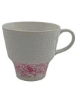 Vorschaubild 1 von Tasse Porzellan Weiß Blumenmuster Klassisch 8 cm