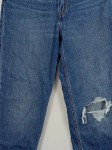 Vorschaubild 3 von Damen Mom Jeans Straight Leg Ripped Blau Gr. 28