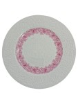 Vorschaubild 1 von Kuchenteller 12 Stk Weiß Rosa Blumenmuster Porzellan 19 cm