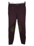 Vorschaubild 1 von Damen Reithose Kniebesatz Rot Gr. 36 W28 S Baumwolle