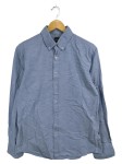Vorschaubild 1 von Herren Business Hemd Blau Gr. 50 L Button-Down Langarm Baumwolle