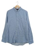 Vorschaubild 1 von Herren Freizeithemd Blau Gr. 50 L Button-Down Hemd Baumwolle