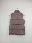 Vorschaubild 2 von Steppweste Kinder Braun Gr. 146 Polyester Uni Casual Ärmellos Freizeit