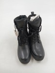 Vorschaubild 2 von Stiefel Herren Gr. 40 Schwarz Leder Schnürung Reißverschluss 3 cm