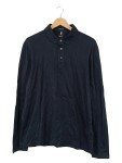 Vorschaubild 1 von Herren Poloshirt Langarm Schwarz Gr. 48 M Baumwolle Basic