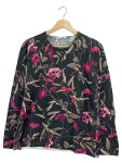 Vorschaubild 1 von Pullover Damen Gr. 38 Mehrfarbig Blumenmuster Casual Baumwolle