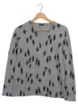Vorschaubild 1 von Edition Damen Pullover Grau Gr. 38 M Pinguin Muster Casual