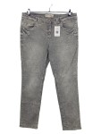 Vorschaubild 1 von Damen Jeans Straight Leg Grau Used Look Knopfleiste Gr. W34