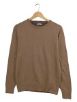Vorschaubild 1 von Herren Pullover Braun Gr. 48 M Basic Baumwolle Langarm