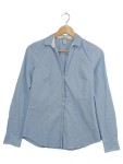 Vorschaubild 1 von Hemdbluse Damen Gr. 36 Blau Gestreift Business