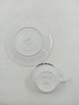Vorschaubild 3 von Sammelgedeck Tasse Untertasse Porzellan Weiß Rosenmuster Goldrand
