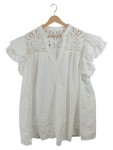 Vorschaubild 1 von Sommerkleid Damen Gr. 40 Weiß Stickerei Rüschen Midikleid