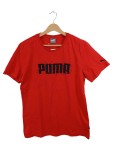 Vorschaubild 1 von Herren T-Shirt Rot Gr. 48 M Logo-Print Kurzarm Sport Freizeit