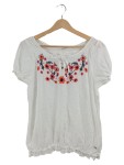 Vorschaubild 1 von Bluse Gr. 40 Blumenstickerei Weiß Casual