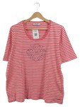 Vorschaubild 1 von Damen T-Shirt Gr. 46 Rosa Gestreift Strass Casual