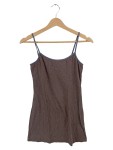 Vorschaubild 1 von Damen Top Trägertop Dunkelbraun Melange Gr.40