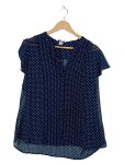 Vorschaubild 1 von Bluse Dunkelblau Punkte Größe 46