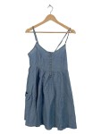 Vorschaubild 1 von Sommerkleid Gr. 40 Blau Trägerkleid Knöpfe