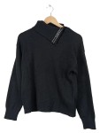 Vorschaubild 1 von Rollkragenpullover Damen Gr. 38 schwarz Logo