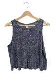 Vorschaubild 1 von Top Paisley Dunkelblau Ärmellos Damen Gr. 38
