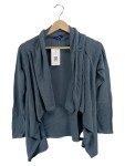 Vorschaubild 1 von Strickjacke Damen Gr. 36 Grau Offener Schnitt