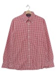 Vorschaubild 1 von Herren Freizeithemd Rot Kariert Gr. 48 M Button-Down Baumwolle