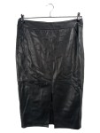 Vorschaubild 1 von Lederrock schwarz Gr. 40 elegant mit Schlitz