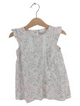 Vorschaubild 1 von Sommerkleid Mädchen Gr. 86 Weiß Blumenmuster Spitze Kurzarm
