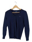 Vorschaubild 1 von Pullover V-Ausschnitt Damen Gr. 38 Wolle Blau