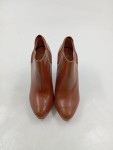 Vorschaubild 2 von Stiefeletten Damen Gr. 38 Braun Leder Stiletto Absatz Chelsea