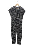 Vorschaubild 1 von Jumpsuit Leopardenmuster Gr. 38 schwarz weiß