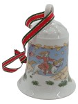 Vorschaubild 1 von Weihnachtsglocke 1988 Pußta Porzellan Glocke 7cm