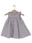 Vorschaubild 1 von Sommerkleid Gr. 6-9 Monate lila Hasenmuster