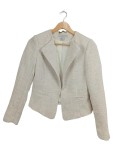 Vorschaubild 1 von Blazer Damen Gr. 36 S Beige Tweed Elegant Kurzjacke