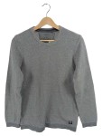 Vorschaubild 1 von Herren Strickpullover Gr. 50, L Grau Rundhals Casual