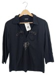 Vorschaubild 1 von Edition Pullover Damen Gr. 40 Schwarz Strass Stickerei 3, 4-Arm