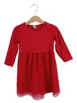 Vorschaubild 1 von Freizeitkleid Rot Langarm Tüllrock Gr. 92