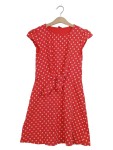 Vorschaubild 1 von Sommerkleid Mädchen Gr. 146 Rot Gepunktet Schleife Sommer