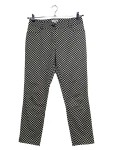 Vorschaubild 1 von Stoffhose Damen Gr. 34 Schwarz Weiß Punkte Polka Dot
